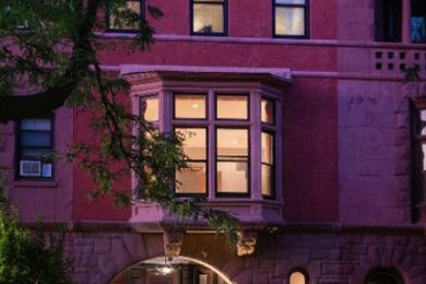 Transitional exterior home idea in New York