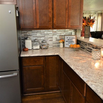 Peru, IN. Kountry Wood Products. Maple Kitchen, Before and After Project