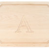 BigWood Boards Scalloped Monogram Maple Cutting Board, A