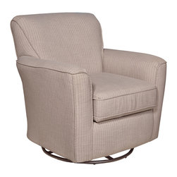 Kaylee Pebble Swivel Chair - Armchairs And Accent Chairs
