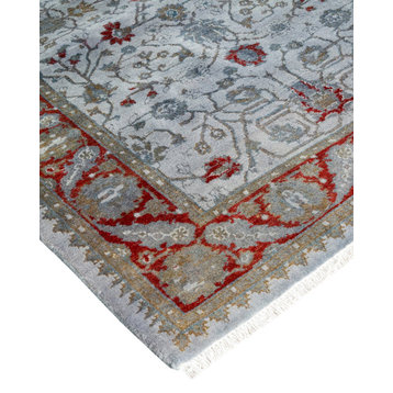 Fine Vibrance, One-of-a-Kind Hand-Knotted Area Rug Gray, 2' 8" x 4' 5"