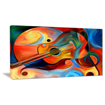 "Music and Rhythm" Abstract Canvas Print, 40"x20"