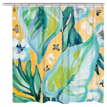 Bright Spring Blossoms Shower Curtain