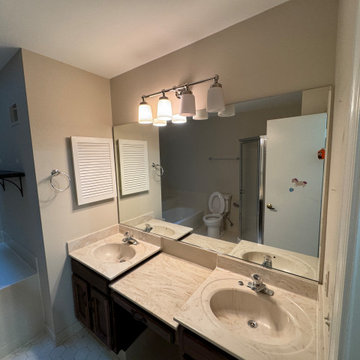 McLean Commons Transitional Kitchen and Bathroom Remodel