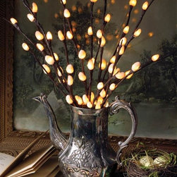 Pussy Willow Light Branch - Artificial Plants And Trees