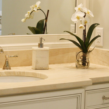 Crema Marfil Marble Bathroom