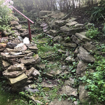 Before stairs were replaced