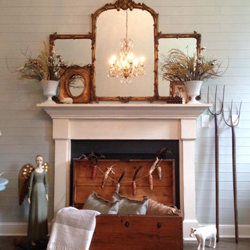 Planked Wall in Family Room