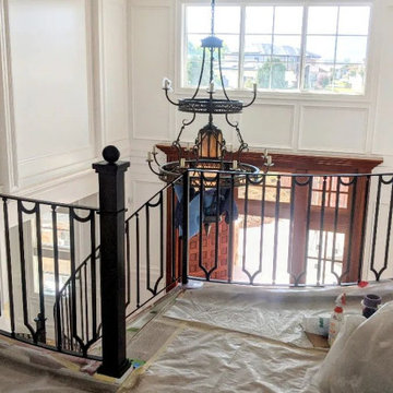 Oil rubbed bronze staircase