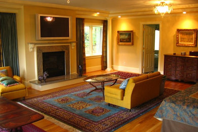 Home design - large transitional home design idea in DC Metro