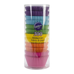 Wilton 415-2179 300 Count Rainbow Bright Standard Baking Cups - Baking Cups