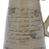 Set of 2 Light Brown Dolomite Vintage Vase 78661