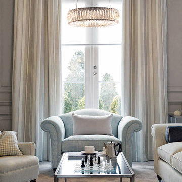 Lorton Check Seaspray Upholstery Fabric