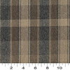 Dark Blue And Beige Large Plaid Country Tweed Upholstery Fabric By The Yard