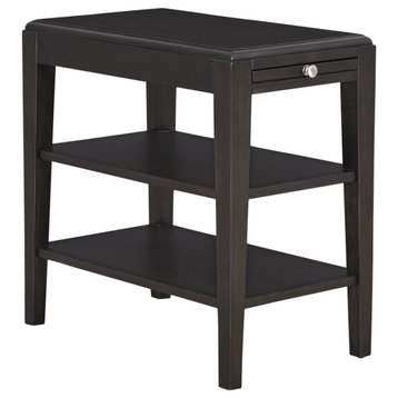 Chairsides III Chairside Table, Espresso Brown
