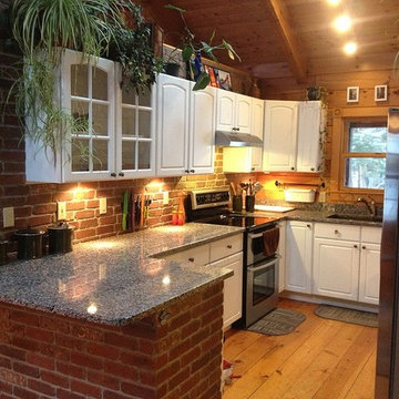 Old Mill Thin Brick Kitchen - Color Boston Mill