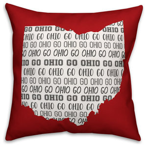 Blue Texas Go Team 16x16 Spun Poly Pillow Contemporary Decorative Pillows By Designs Direct
