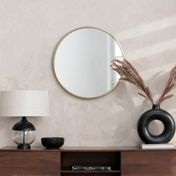 Grendon Accent Mirror, Gold, 24"