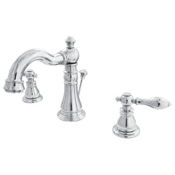 Fauceture Widespread Bathroom Faucet With Retail Pop-Up, Polished Chrome