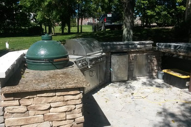 Design ideas for a stone landscaping in Indianapolis.