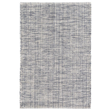 Marled Indigo Woven Cotton Rug, 6'x9'