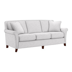 Phoebe Premier Sofa by La-Z-Boy shown in Cotton - Products
