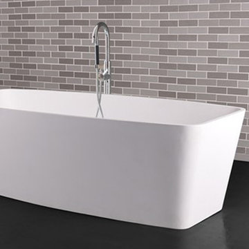 Amazing Solid Surface Bathtubs in white matte finish