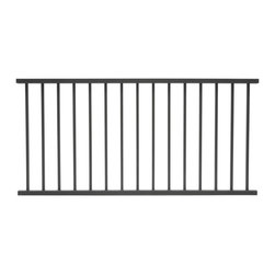 ALX Contemporary Railing in Textured Black - Tracks And Rails