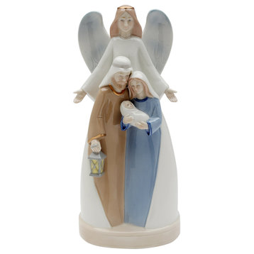 Holy Family With Angel Musical Box