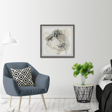 "Monochrome Diaspora IV" Framed Painting Print