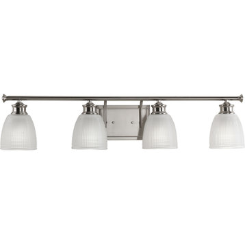 Lucky Collection 4-Light Bath, Brushed Nickel