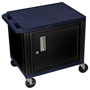 Luxor Av Cart With Locking Cabinet 27 Contemporary Utility