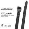 TR Industrial 88301 Multi-Purpose UV Cable Ties (100 Piece), 4", Black