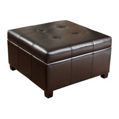 50 On Trend Leather Coffee Table Ottomans for 2022 | Houzz