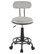 Lumisource Swift Task Chair, Gray Metal and Light Gray PU Leather