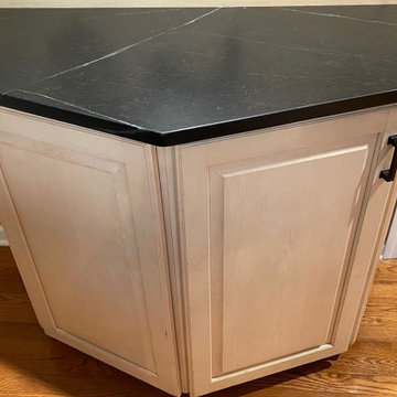 Refinishing job. P.A. Soapstone Counter-top refinishing