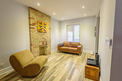 Inspiration for a transitional living room remodel in Toronto