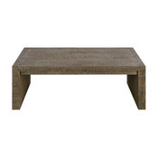 Emerald Home Cubix Rectangular Coffee Table, Gray