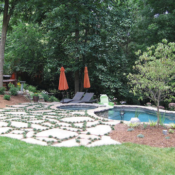 Myers Park - Custom Back Yard Landscape