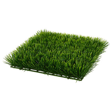 11"x11"x2.5" Green Grass Mat UV Coated, Pack of 2
