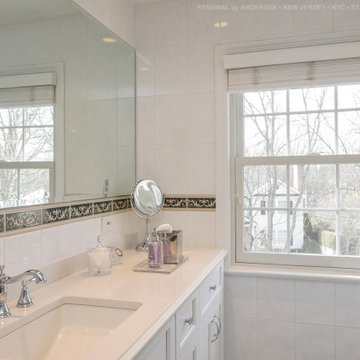 Fantastic Bathroom with New Double Hung Window - Renewal by Andersen NJ / NYC