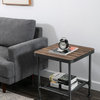 Boraam Newport End Table, Gray and Natural