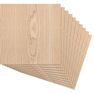 15 .75"Wx15 .75"Hx.25"T Wood Hobby Boards, Red Oak, 10-Pack