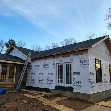 Addition Framing, Windows, Roof