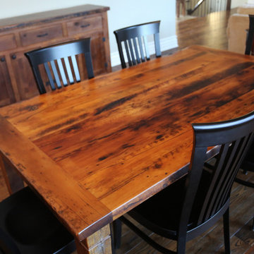 Reclaimed Wood Harvest Tables