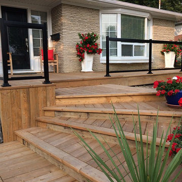 Aluminum and Glass Porch Railings - 123