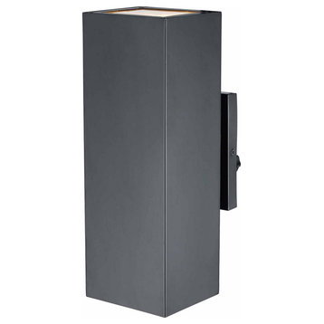 Candia Two Light Outdoor Wall Sconce in Matte Black