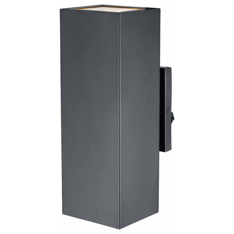 Candia Two Light Outdoor Wall Sconce in Matte Black