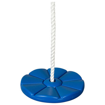 Daisy Disc Swing Seat With Rope, Blue