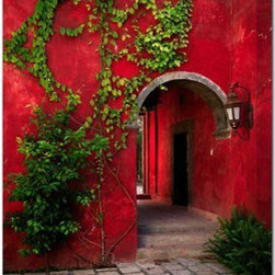 Crimson Passage Outdoor Canvas Art - Home Decor